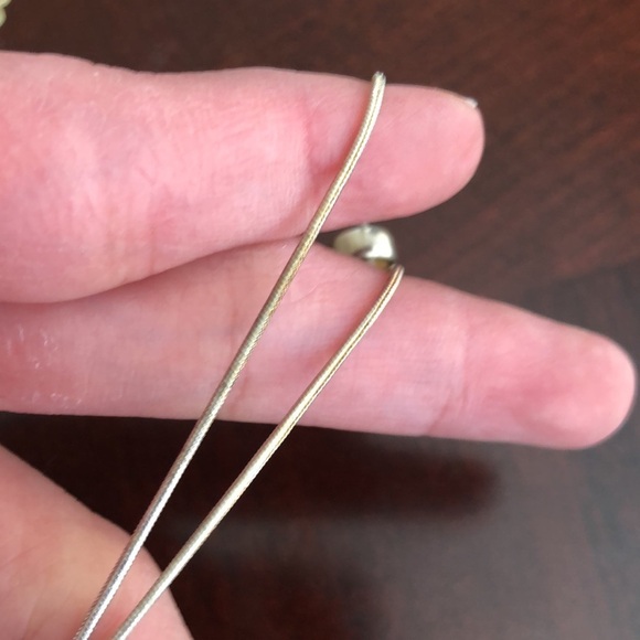 925 Sterling Silver Set Earrings + Necklace - Picture 8 of 8